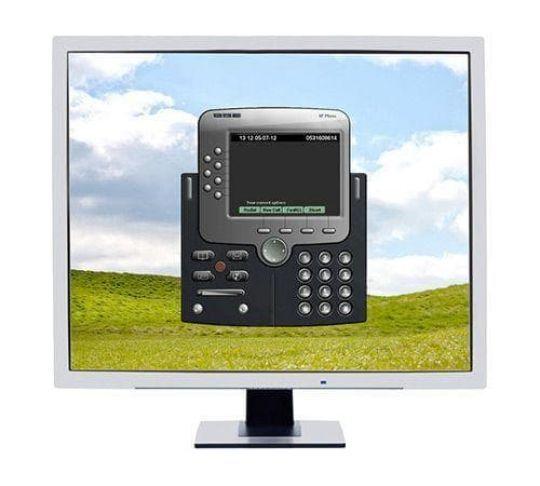 softphone on a desktop computer